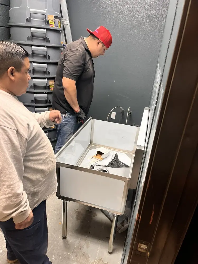 Commercial plumbing and sink installation in Lemoore