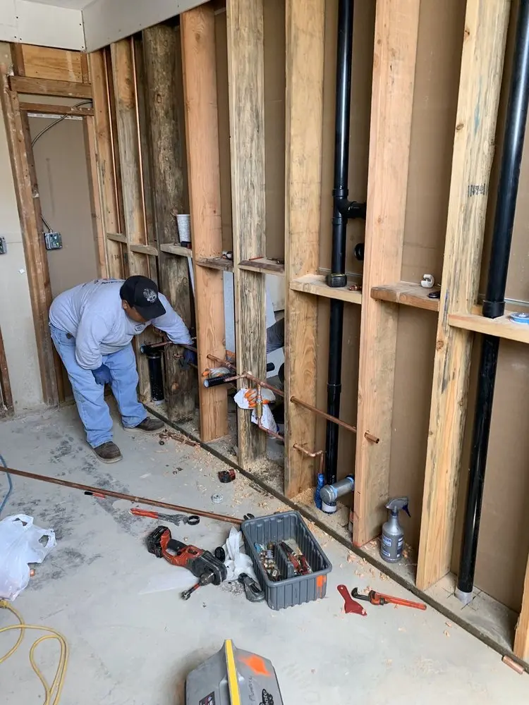 Commercial rough-in plumbing for Gas Line Repair in Lemoore